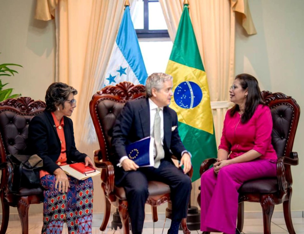 Ministra de Defensa de Honduras, Rixi Moncada, refuerza relaciones bilaterales con la Unión Europea y Brasil
