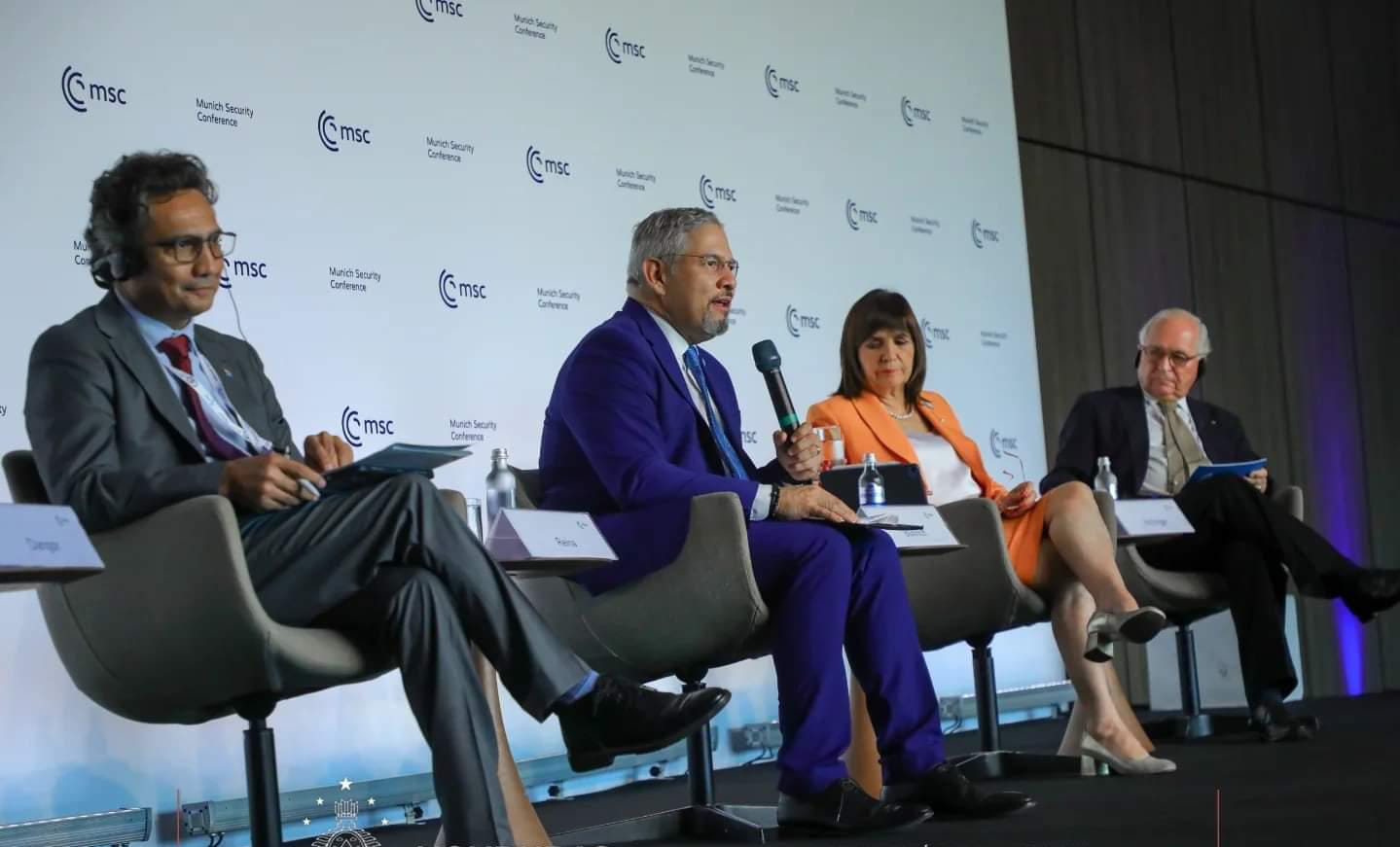 Canciller Reina participa en Reunión de Líderes de Múnich, Río de Janeiro 2024