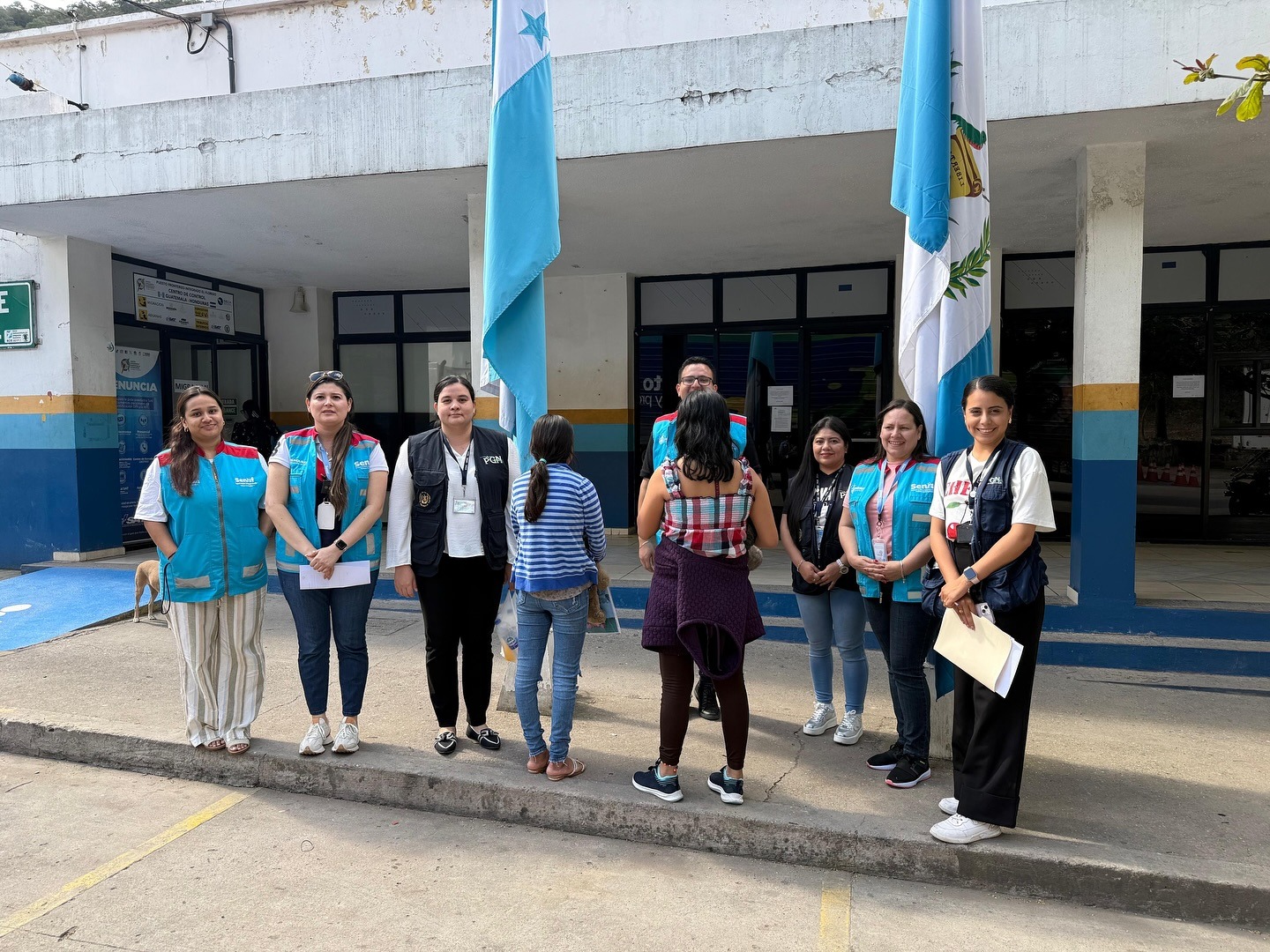SENAF y PGN de Guatemala realizan operación para trasladar y proteger a dos niñas víctimas de trata de personas